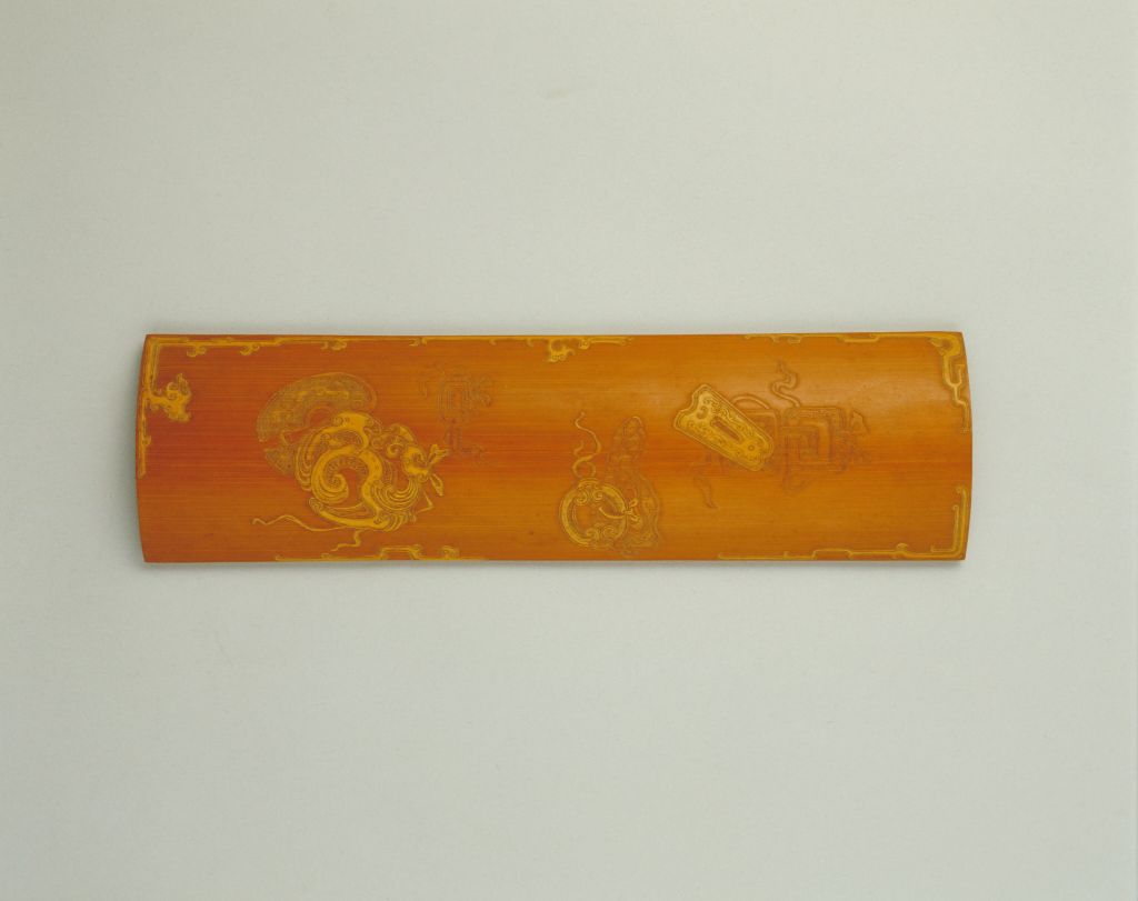 图片[1]-Bamboo ancient pendant armrest-China Archive